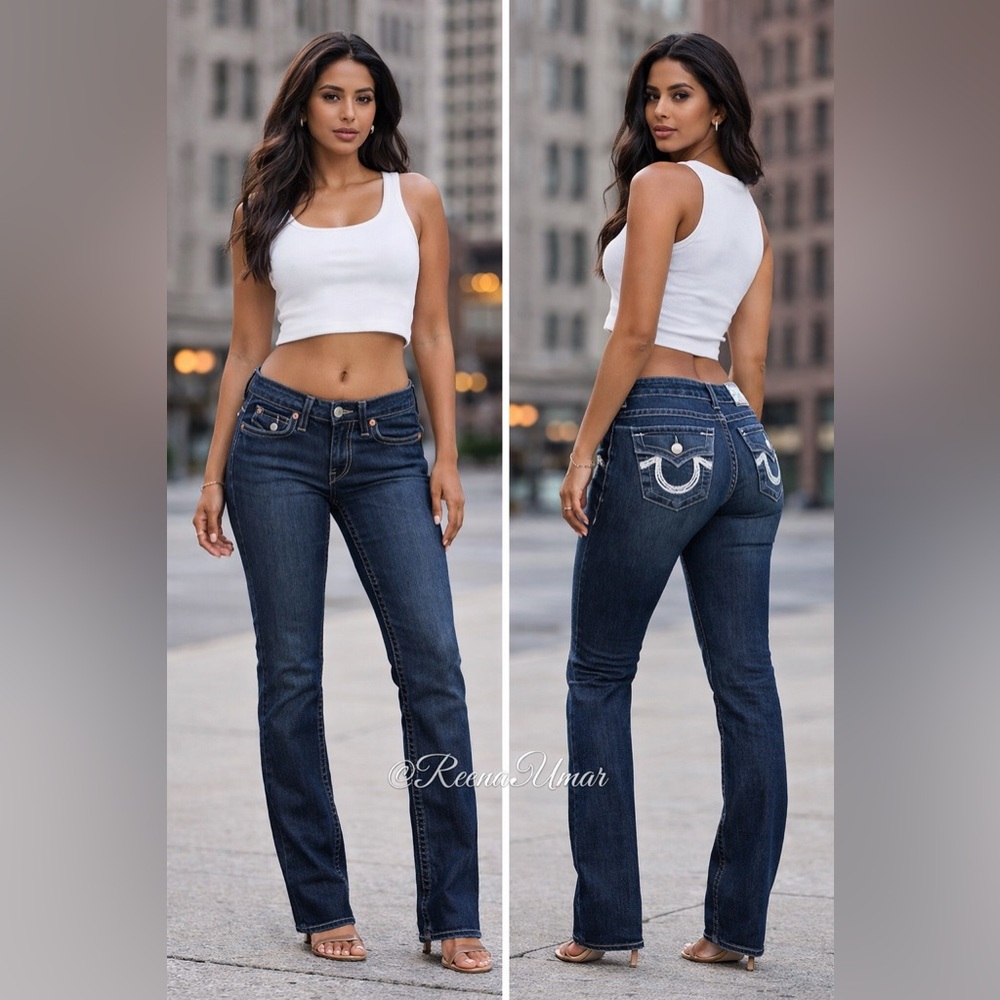 True Religion Low Rise Straight Jeans – Size 24 - Picture 1 of 13